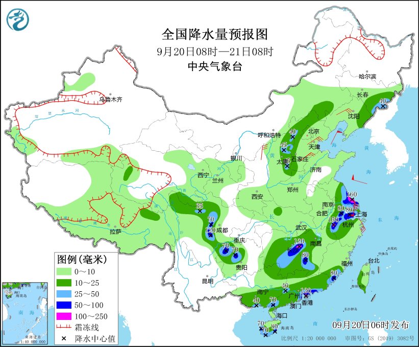 “普拉桑”结合冷空气将给华东带来强风雨天气 中东部地区将有大风降温