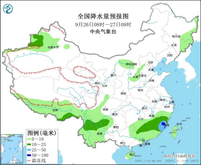 四川南部及闽粤沿海等地有较强降水