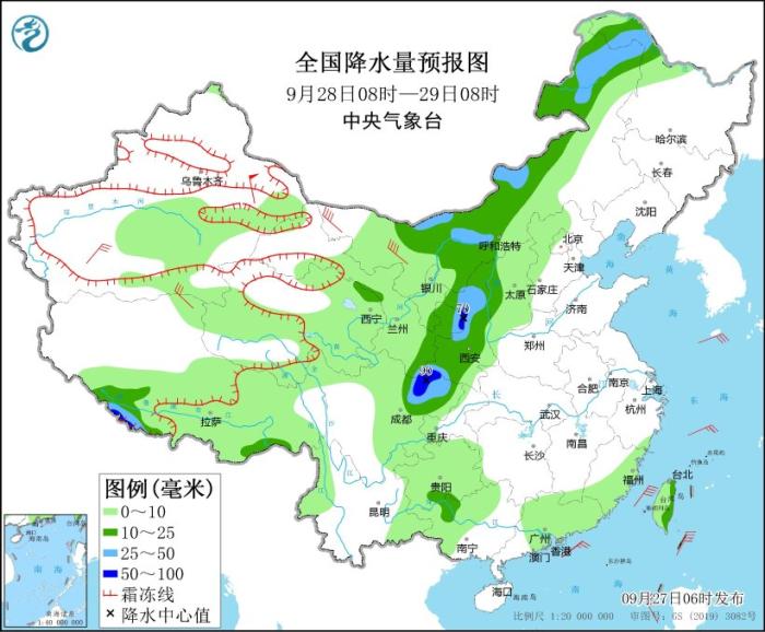 强冷空气将自西向东影响我国大部地区 西藏西南部有强降雪