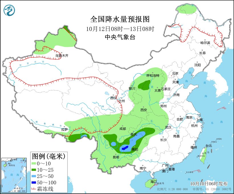 西南地区多阴雨天气 弱冷空气影响东北