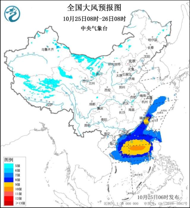 台风“潭美”即将进入我国南海 弱冷空气将影响西北地区华北等地