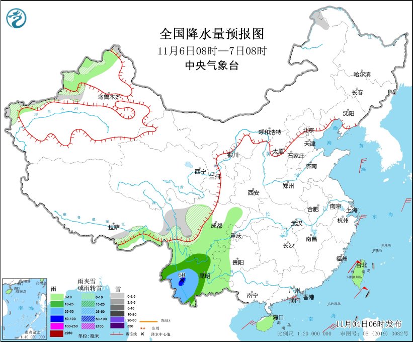 强冷空气继续影响长江中下游以北地区 青藏高原川西高原等地将有较强雨雪天气