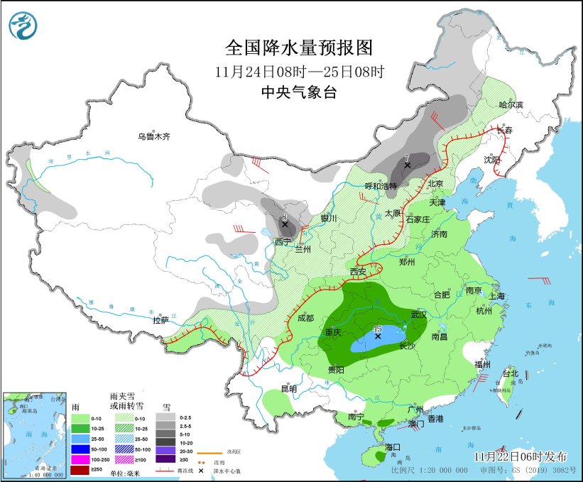 寒潮将影响我国大部地区