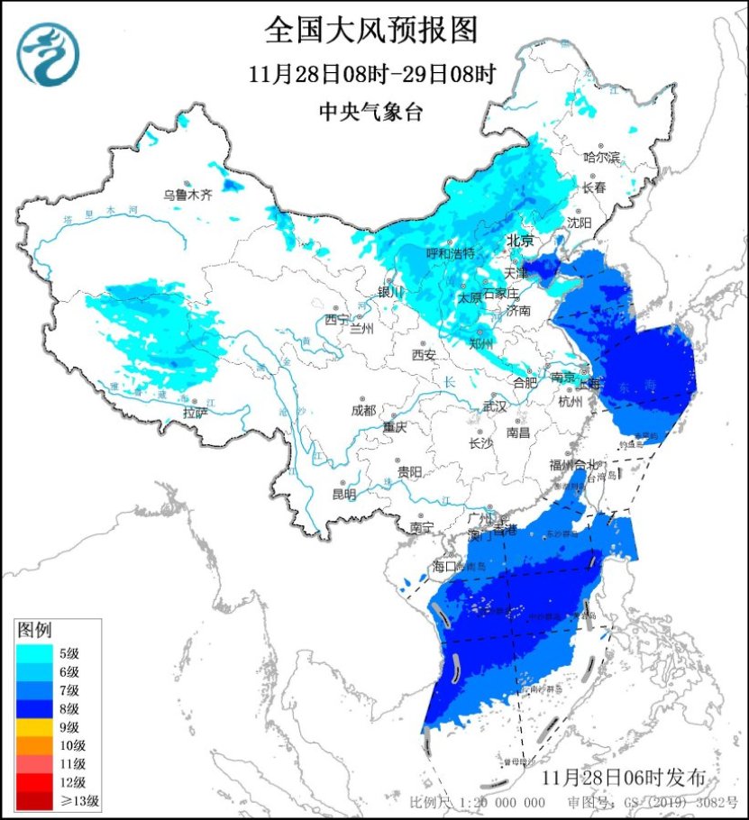 冷空气继续影响我国中东部地区