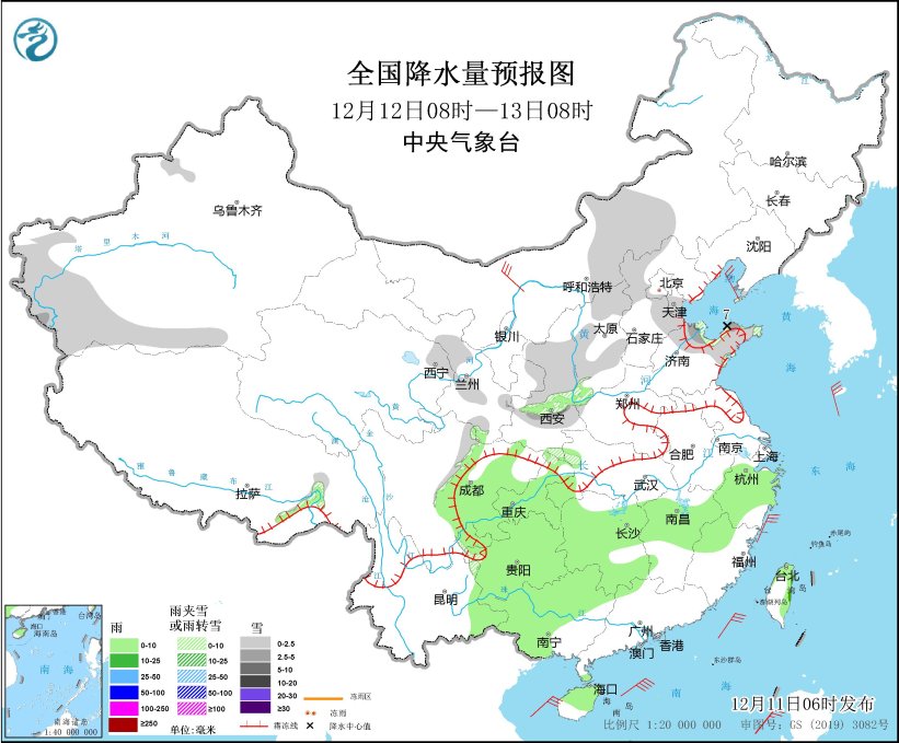 较强冷空气将影响我国 西北地区东部华北等地有雨雪天气