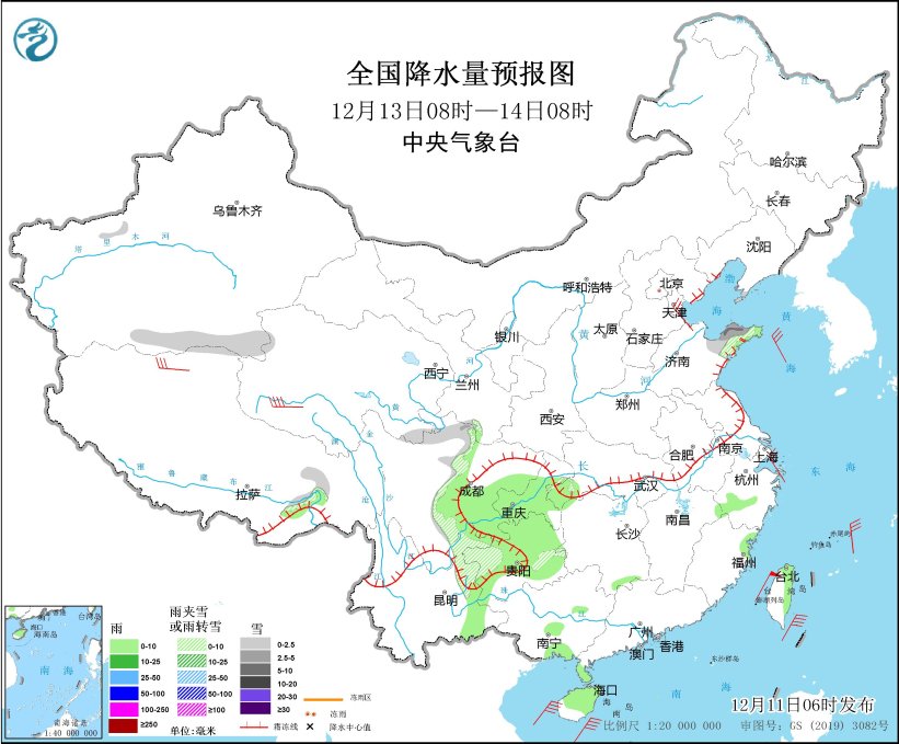 较强冷空气将影响我国 西北地区东部华北等地有雨雪天气