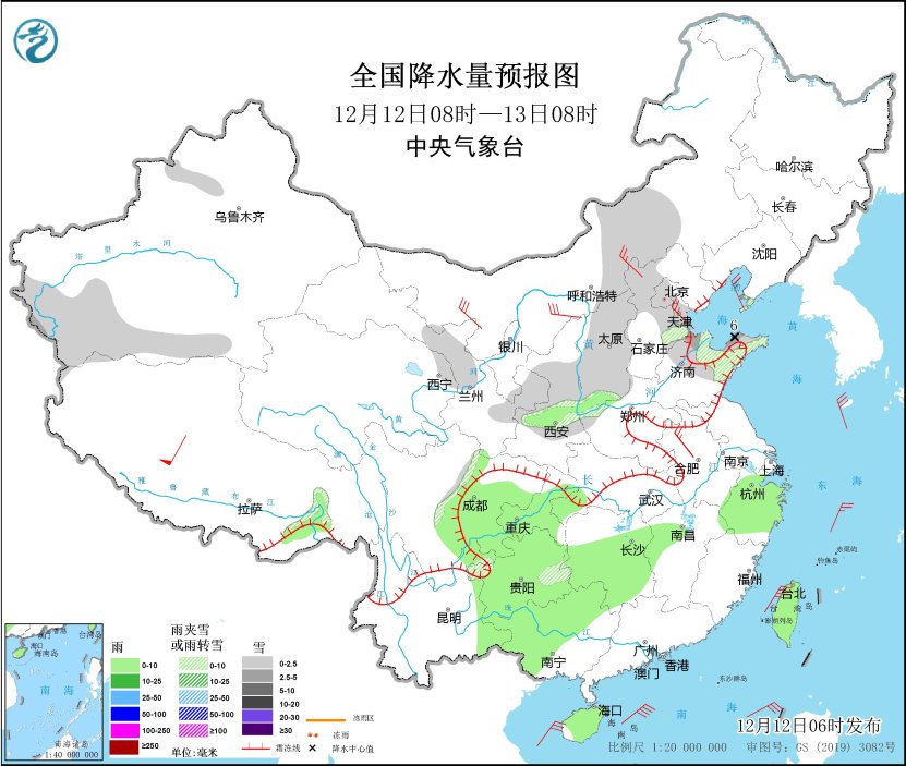 较强冷空气继续影响我国 西北地区东部华北等地有弱降雪