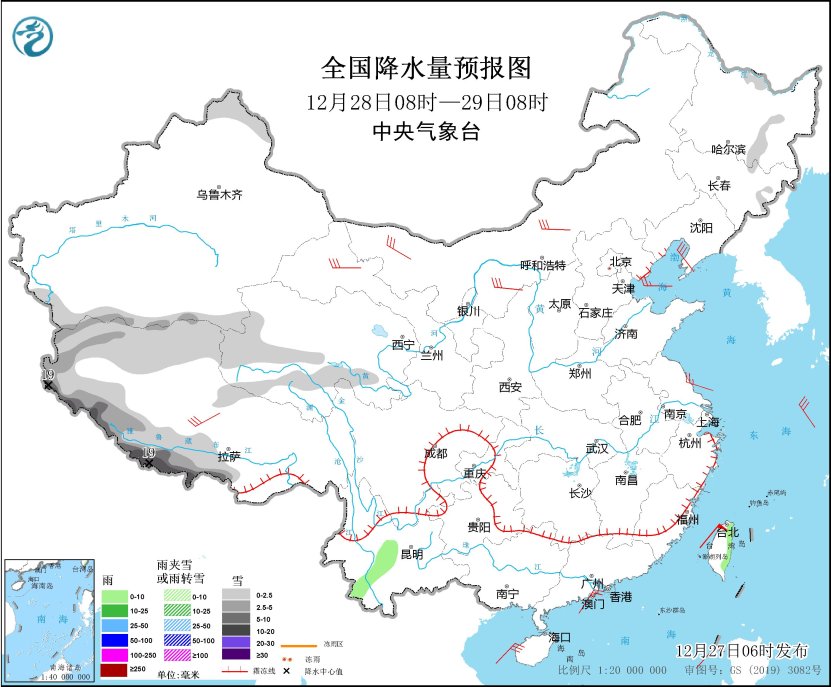 冷空气继续影响中东部地区 西藏南部等地将有强降雪