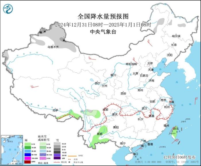 内蒙古及南部海区有大风 新疆北部和黑龙江等地有降雪