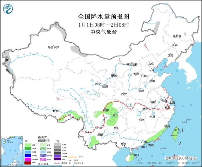 内蒙古及南部海区有大风 新疆北部和黑龙江等地有降雪