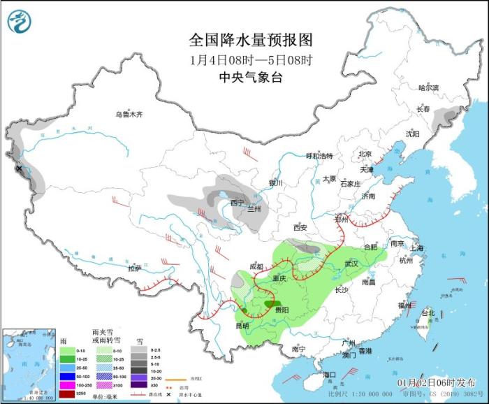 弱冷空气继续影响中东部地区 新疆北部西南部有较强降雪