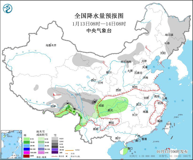 较强冷空气将影响中东部地区 西藏东部等地有降雪