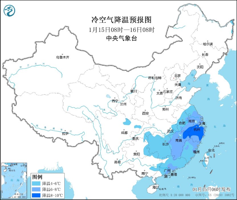 江淮江南华南等地降温明显 未来一周全国大部地区降水稀少