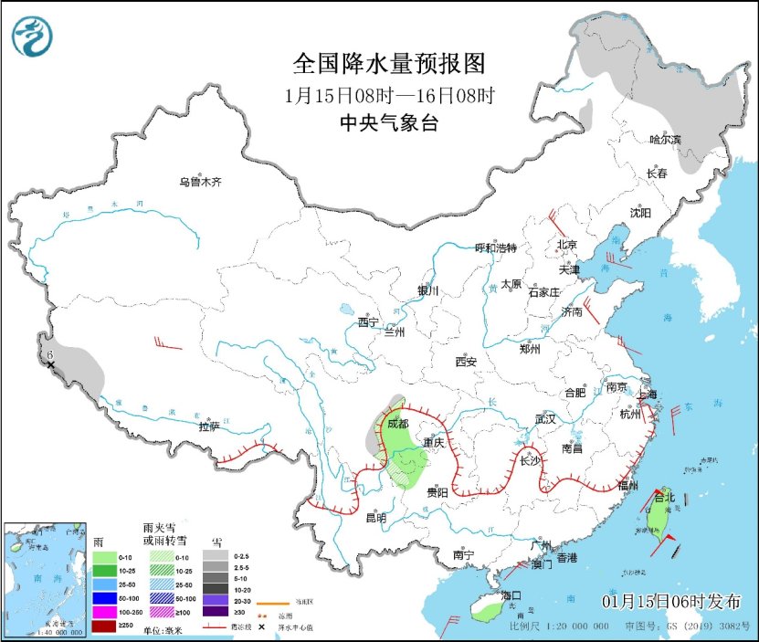 江淮江南华南等地降温明显 未来一周全国大部地区降水稀少