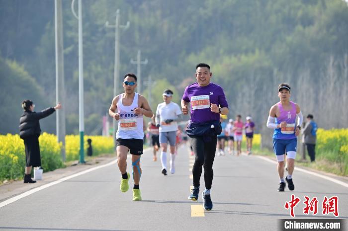 2025远安马拉松开跑 万人穿越花海感受春意