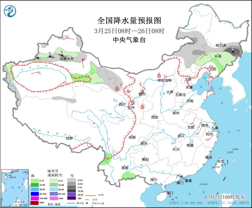 全国大部地区将有大风降温 西北地区华北地区多沙尘天气