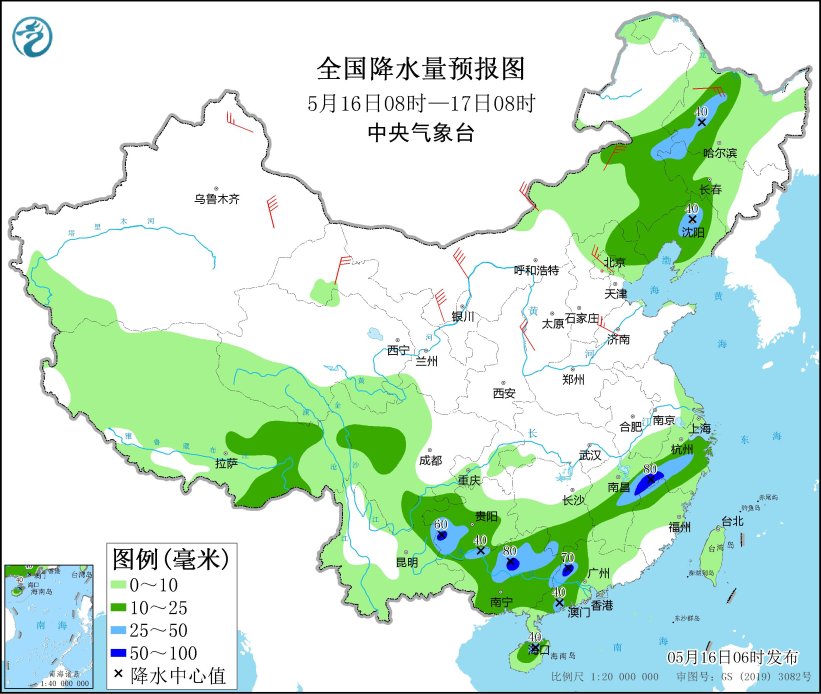 华北地区东北地区将有强对流和大风天气 黄淮等地区有高温天气发展