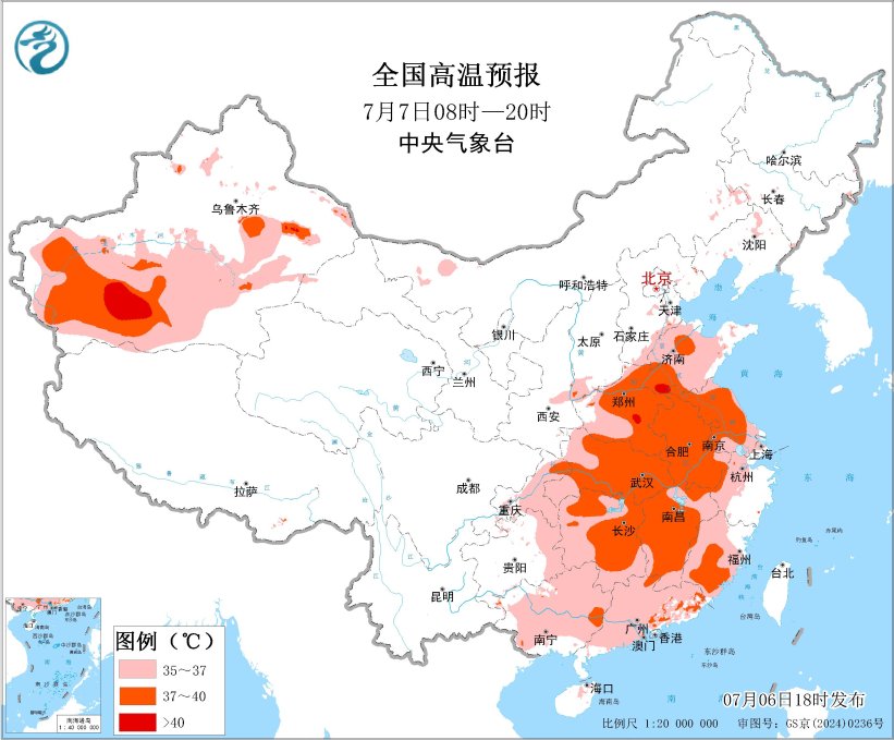 西北地区东部华北四川盆地等地多降雨“丹娜丝”将给东南沿海带来风雨天气 黄淮江淮江南等地将有持续性高温