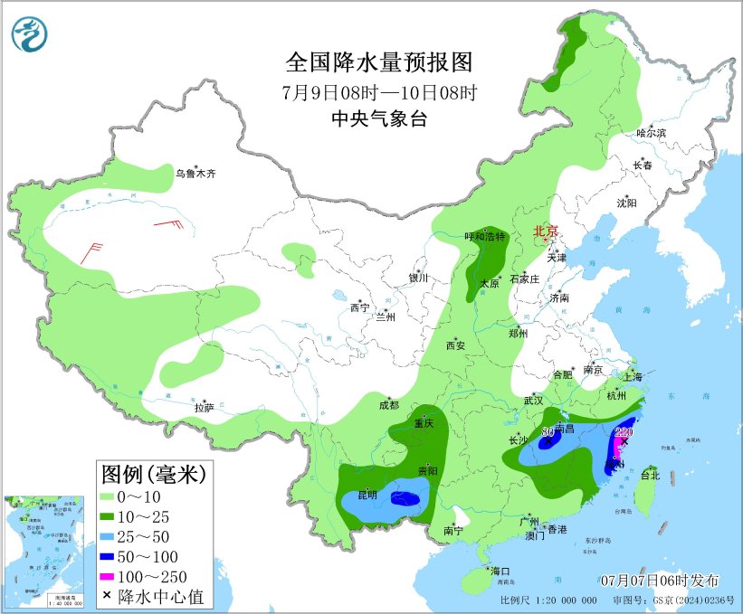 西北地区东部华北四川盆地等地多降雨“丹娜丝”将给东南沿海带来风雨天气 黄淮江淮江南等地将有持续性高温