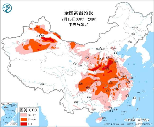 高温橙色预警！17省区将现35℃以上高温天气 局地可达40℃以上
