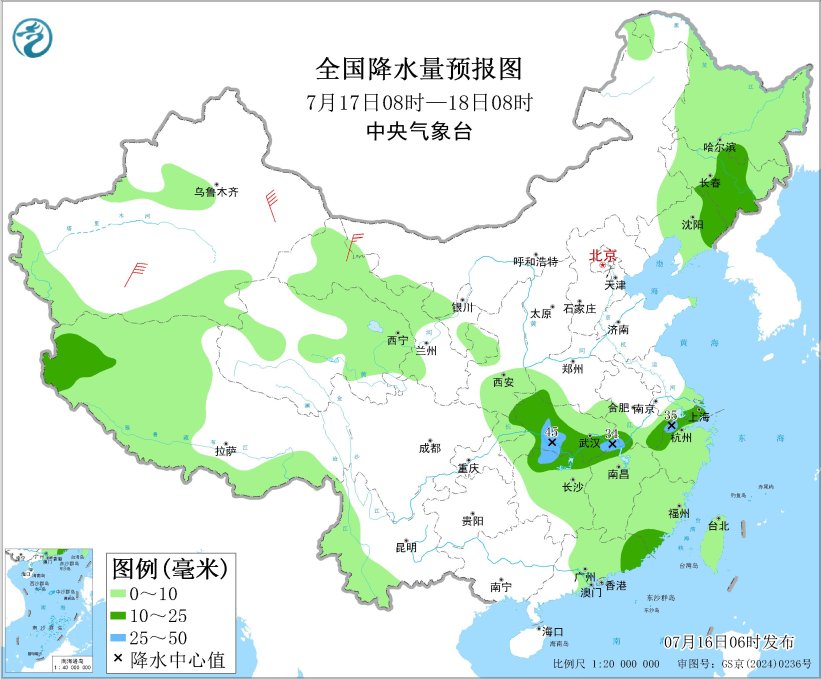 黄淮江汉陕西等地有持续性高温天气 江淮等地有强对流天气
