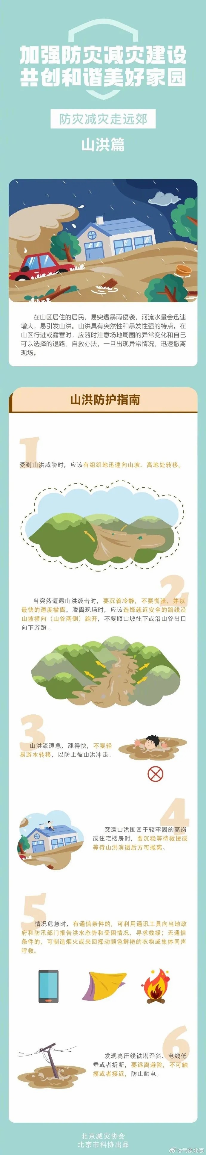 北京市发布暴雨黄色预警公众防护指引
