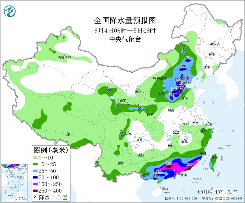 西北地区华北华南等地有强降雨 陕西关中四川盆地等地有高温天气