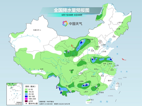 黄淮江淮等地降雨发展增多 江南华南迎持续性高温桑拿天