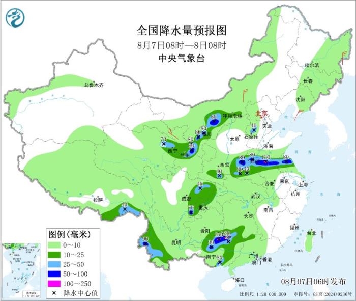 西北华北黄淮等地将有强降雨过程