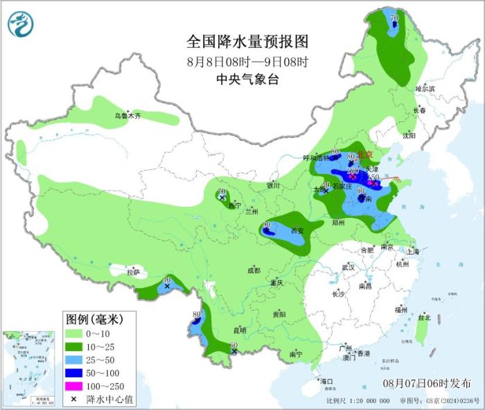西北华北黄淮等地将有强降雨过程