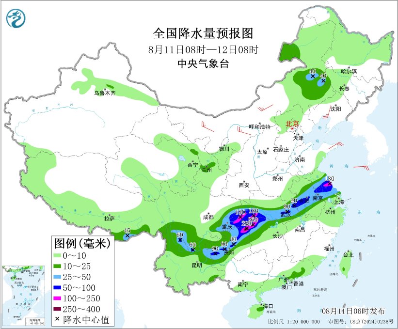 重庆江汉江淮等地有强降雨