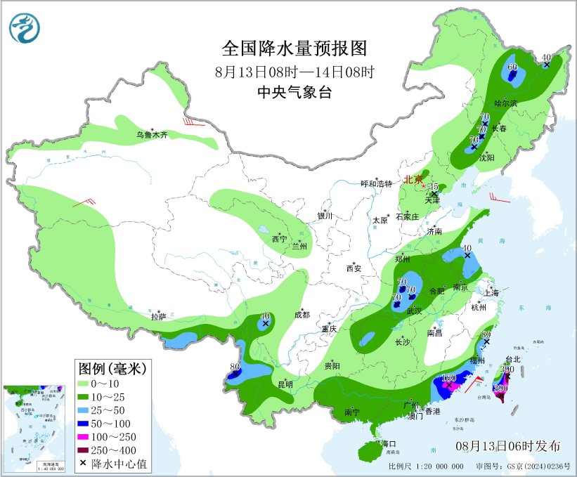 台风“杨柳”将给华南等地带来强风雨 东北地区等地有强对流和较强降水