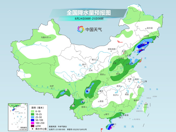 南北方两条雨带并存 黄淮以南大范围高温持续