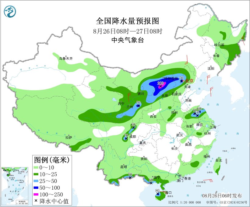 北方地区有新一轮较强降水过程 江汉江南等地有持续性高温