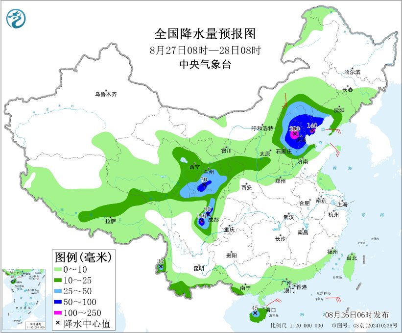 北方地区有新一轮较强降水过程 江汉江南等地有持续性高温