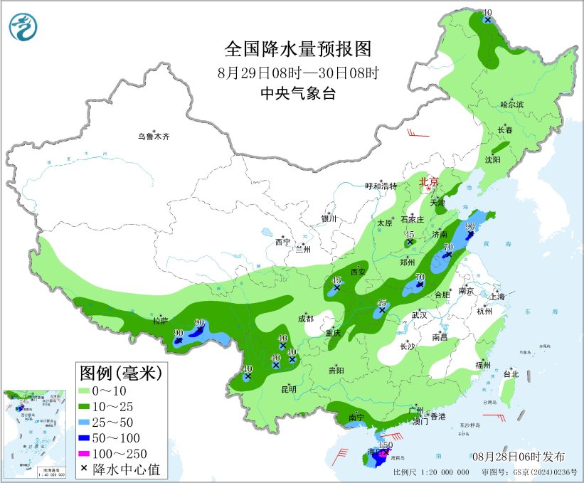 四川辽宁等地有较强降水 江汉江南等地有持续性高温