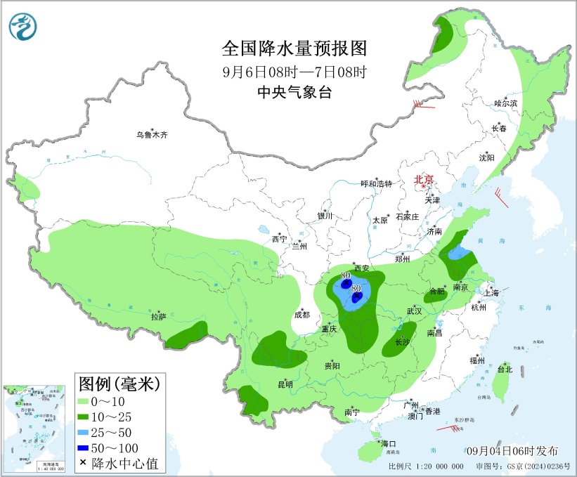 四川陕西河南湖北等地有较强降水 新疆内蒙古甘肃等地有大风