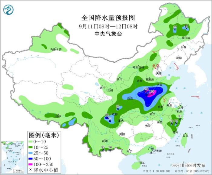 中央气象台：西北地区东部四川盆地黄淮等地有较强降水