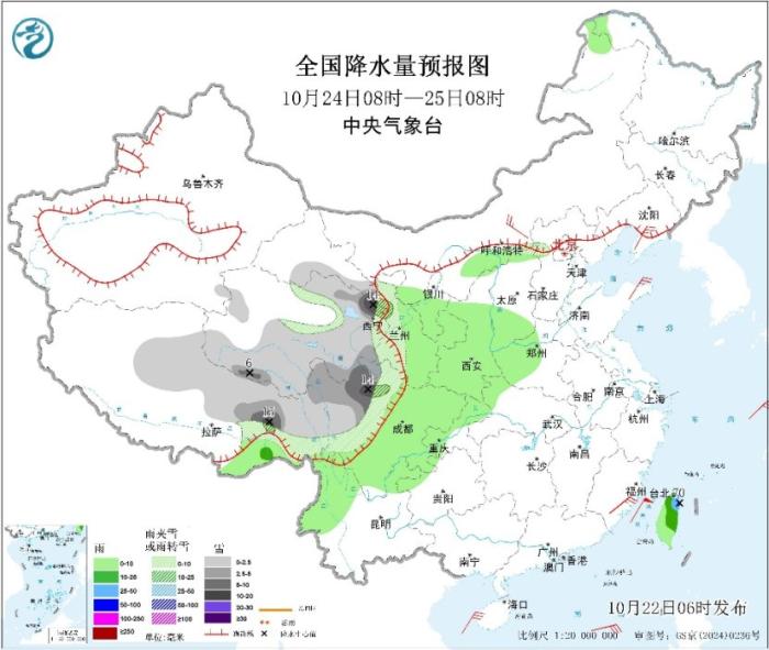 我国东部和南部海域风力较大 青藏高原东部将有降雪
