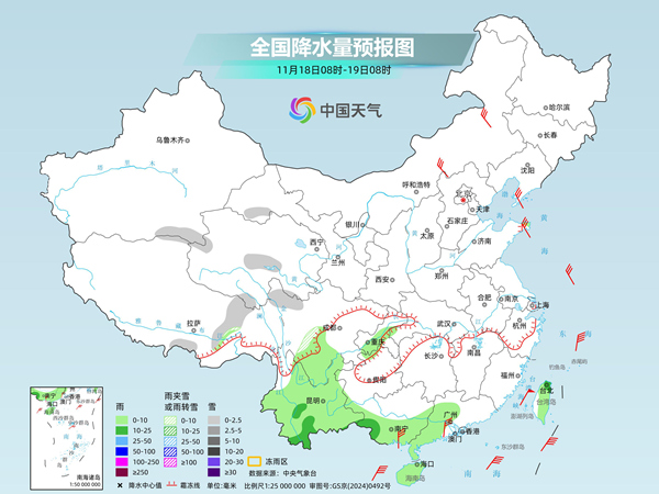 寒潮继续携大风降温影响我国 中东部气温将陆续跌入低谷