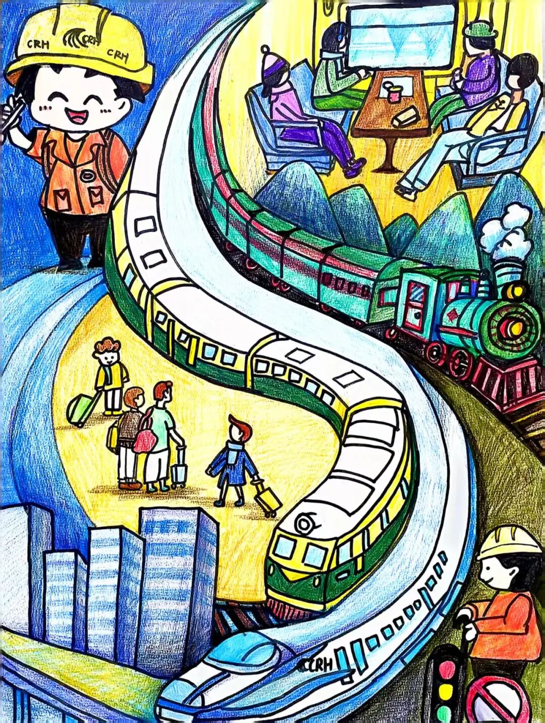 我的铁路风景丨火车一路前行