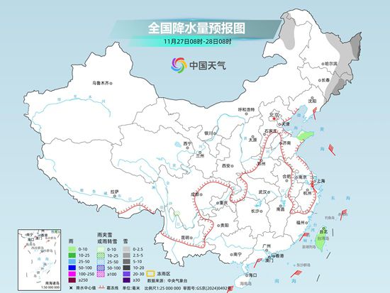 沙尘天气向南传输波及安徽江苏等地 月底前东北地区降雪频繁