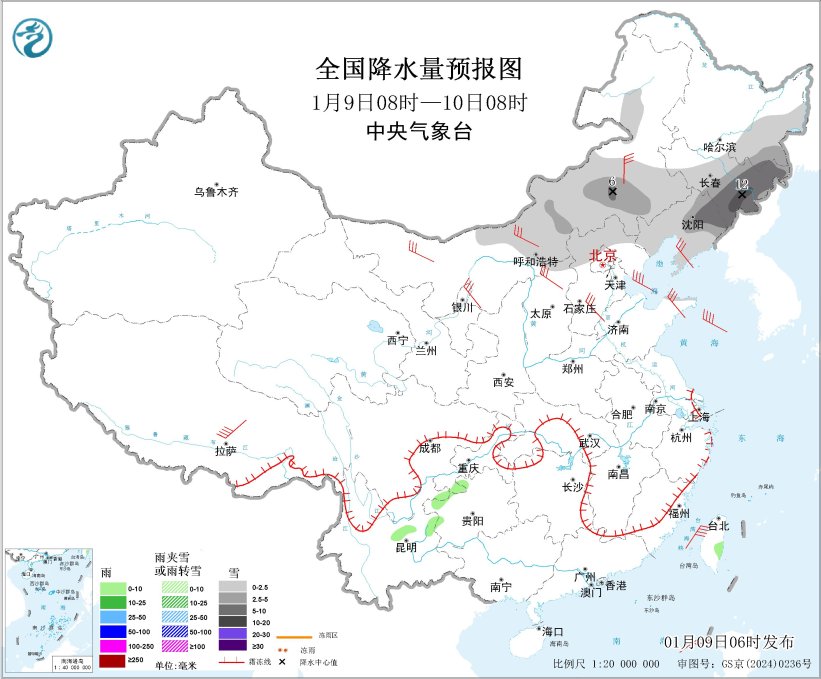 较强冷空气来袭 北方有大风降温沙尘降雪天气