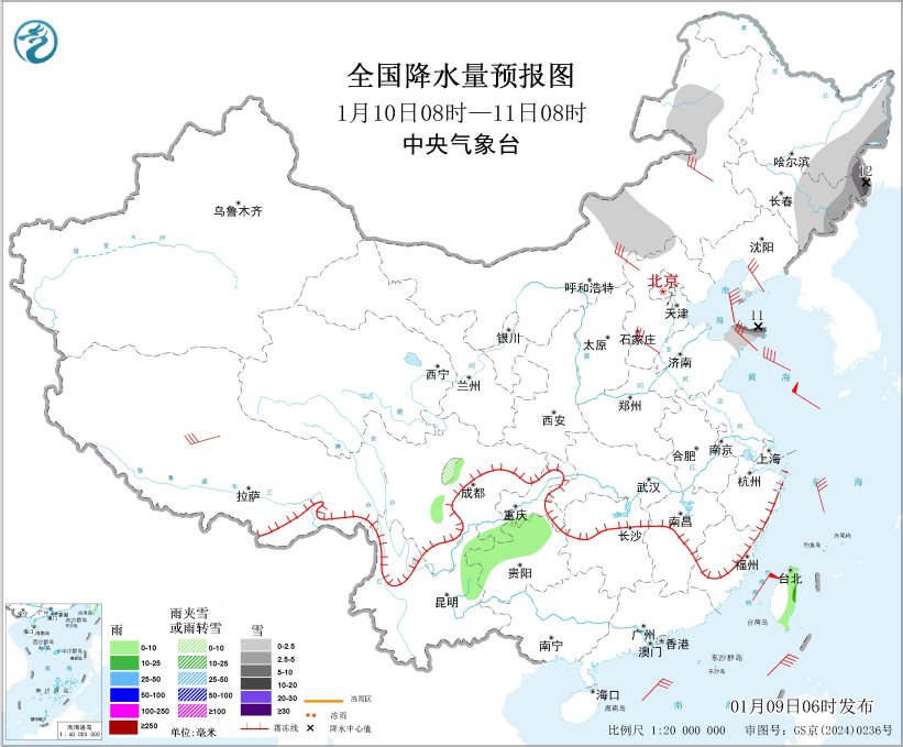 较强冷空气来袭 北方有大风降温沙尘降雪天气