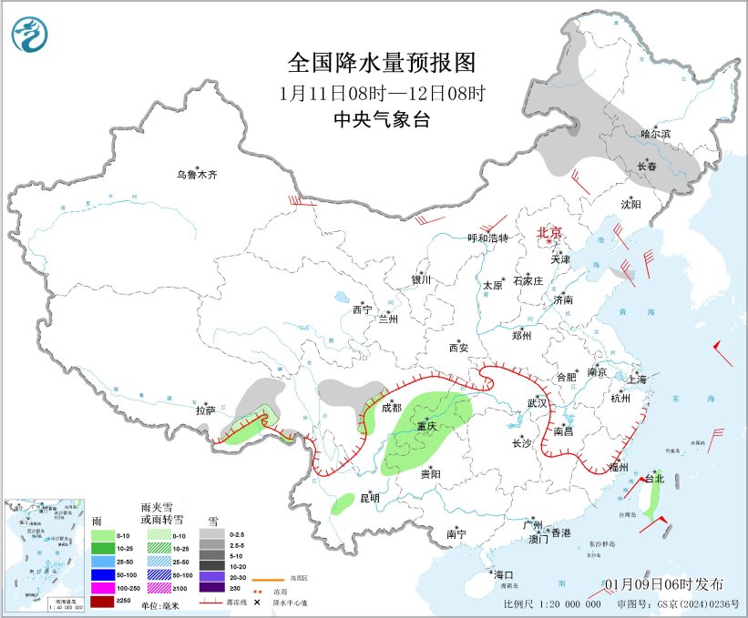 较强冷空气来袭 北方有大风降温沙尘降雪天气