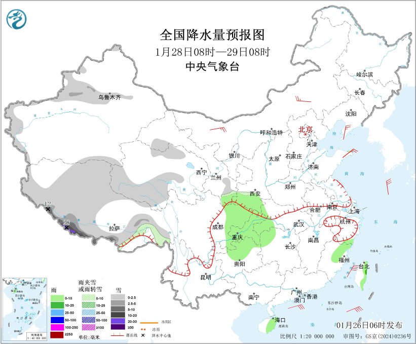 华北南部黄淮江汉等地有霾 南方地区阴有小雨