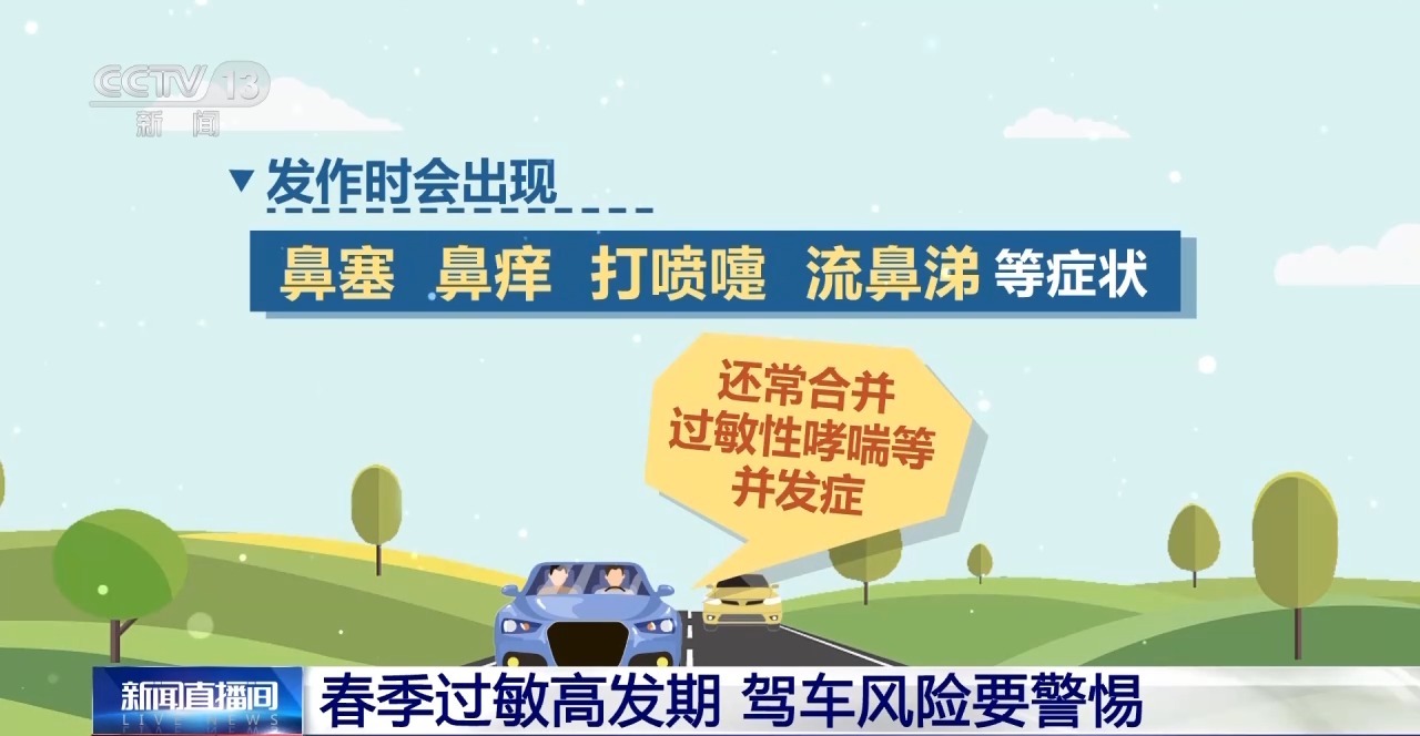 视频丨春季过敏高发期 驾车风险要警惕