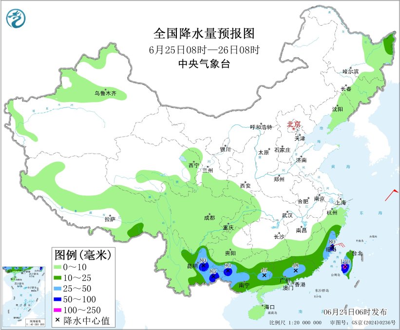 广西贵州至江南地区仍有较强降雨 内蒙古华北东北地区多雷阵雨