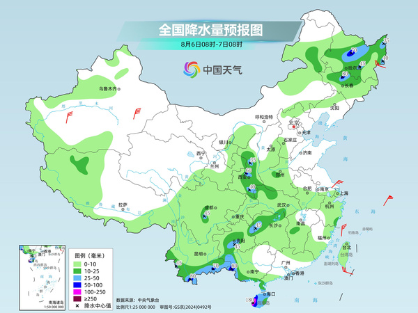 我国降雨强度进一步减弱 中东部大范围桑拿天持续局地可超38℃