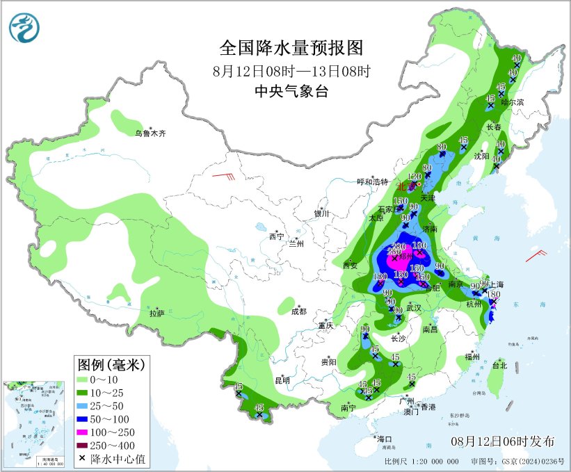 豫鄂浙皖苏冀等地有强降雨